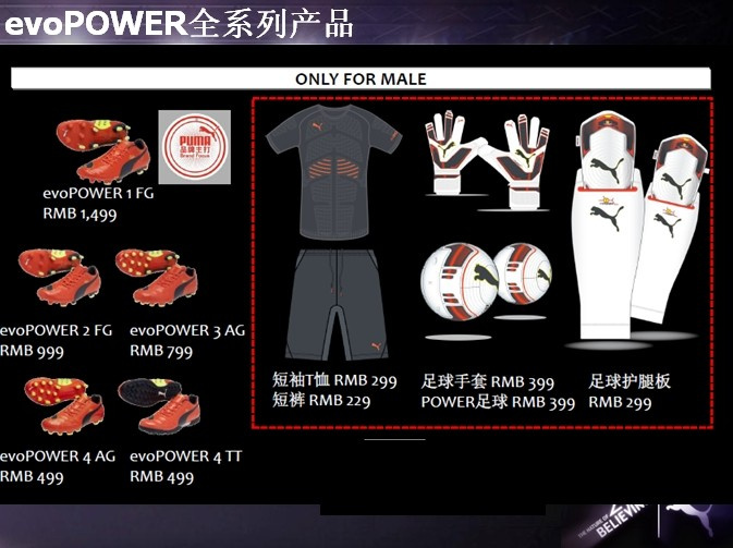 PUMA足球系列2014年春季新品 战靴evoPOWER(图)