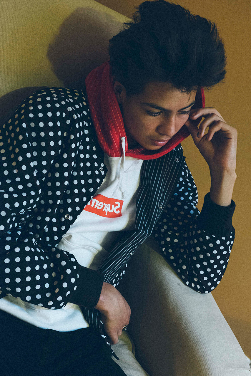 Image of Comme des Garçons SHIRT x Supreme 2014 春夏联名系列造型 Lookbook